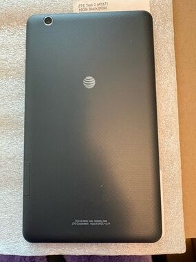 ZTE Trek 2 ( AT&T) Black Tablet - Sleek Back Cover. Refurbished.